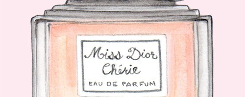 Miss Dior Cherie Perfume Illustration by Joanna Baker