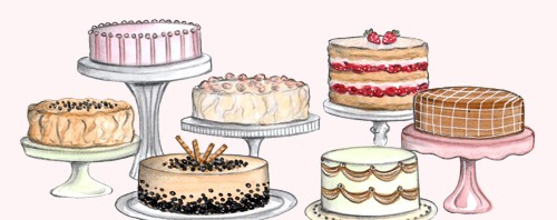 Cake Tasting Illustration by Joanna Baker