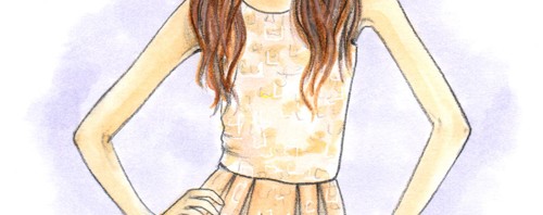 Custom Taylor Fashion Illustration by Joanna Baker