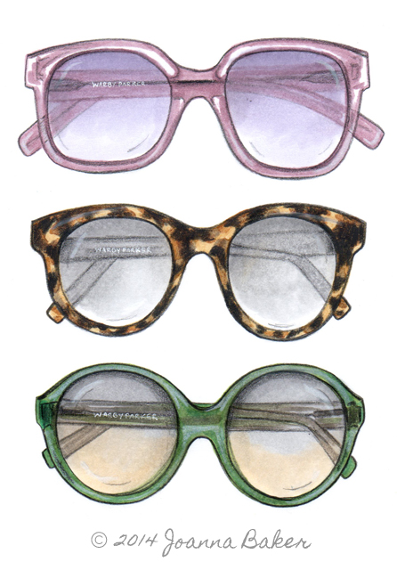 Warby Parker Fashion Illustration by Joanna Baker