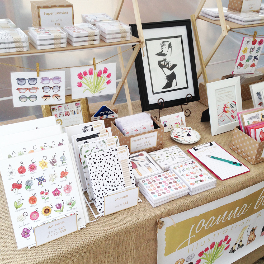 want to learn sticker businesses  Craft market display, Craft fair booth  display, Craft fairs booth