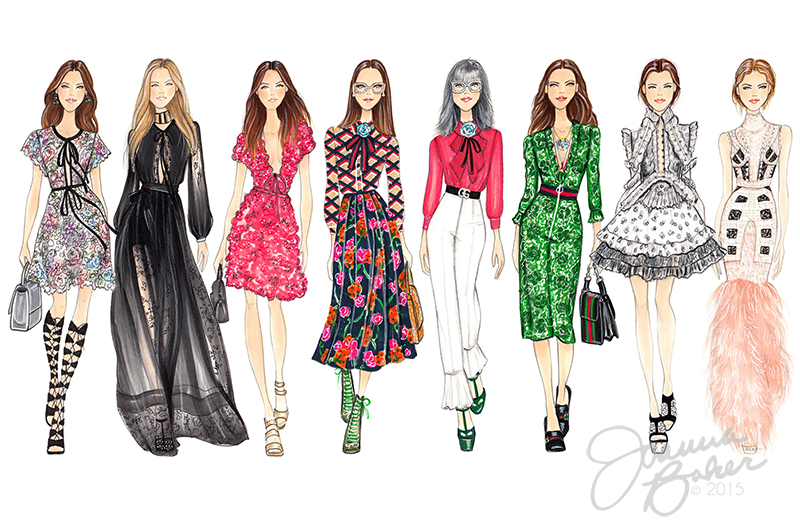 Floral Joanna Baker Fashion Lifestyle Illustrations