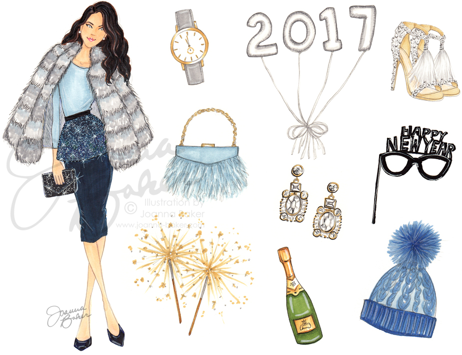 Happy New Year! Illustration by Joanna Baker