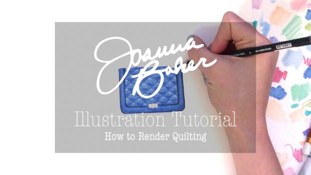 Joanna Baker Illustration - YouTube Tutorial How to Render Quilting