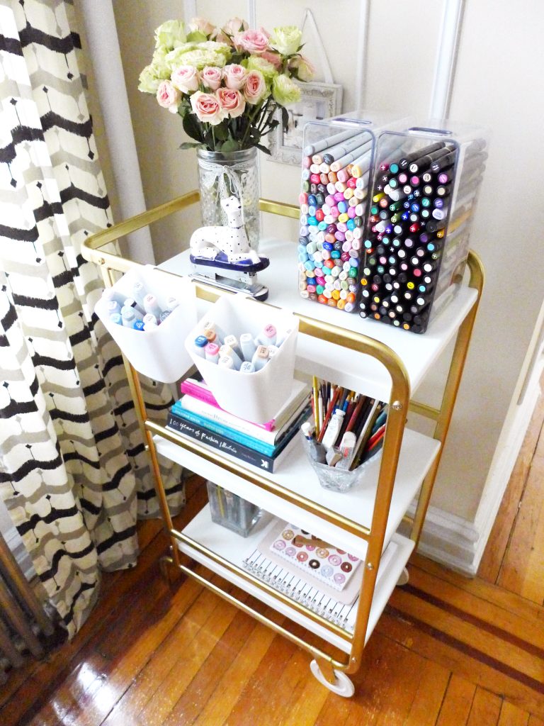 DIY Art Cart Makeover…  Joanna Baker : Fashion & Lifestyle Illustrations