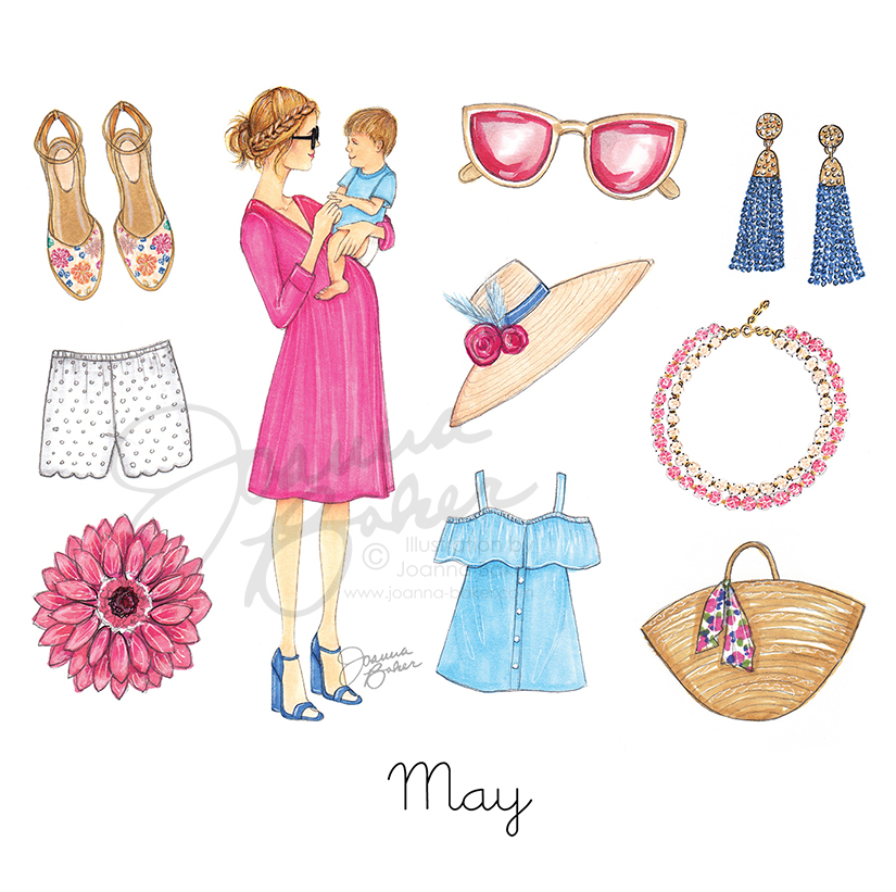 Happy May! Illustration by Joanna Baker