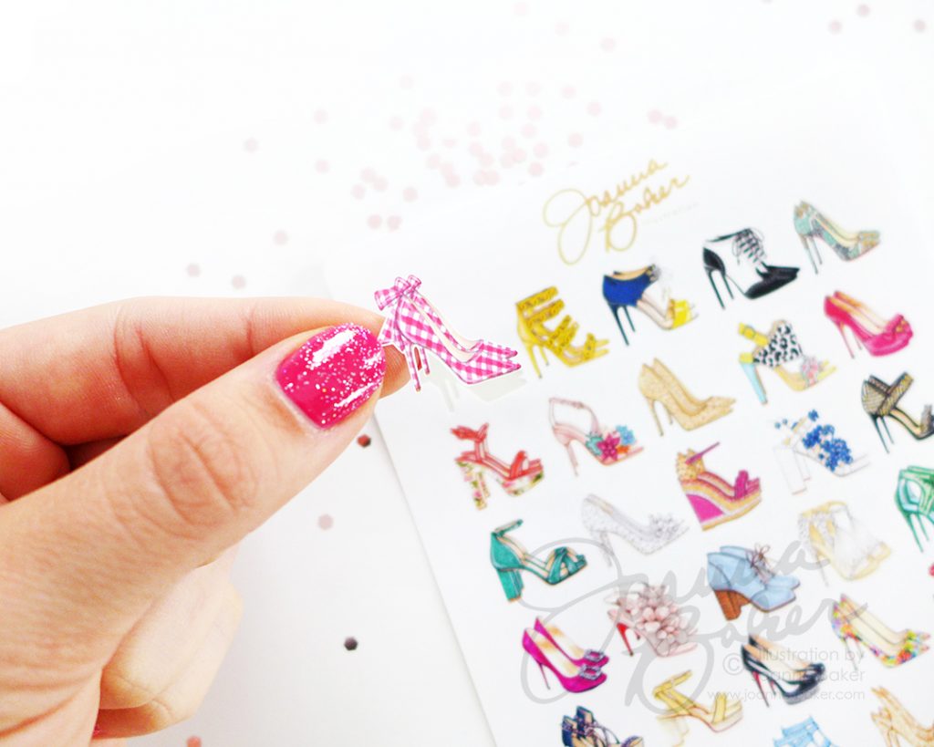 Fashion Illustration Shoe Stickers by Joanna Baker