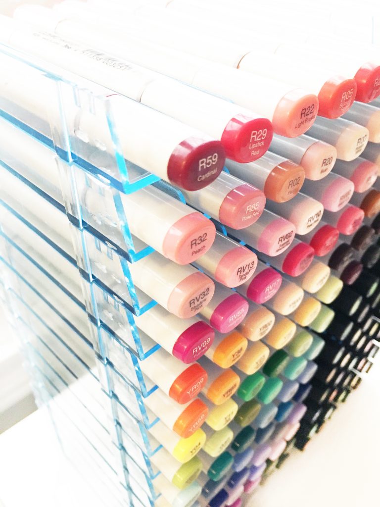 Top 10 Copic Marker Storage Ideas…, Joanna Baker : Fashion & Lifestyle  Illustrations