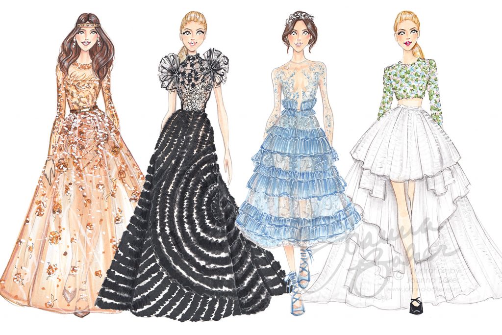 7 Illustrators Draw Their Favorite Couture Looks for Vogue  Vogue