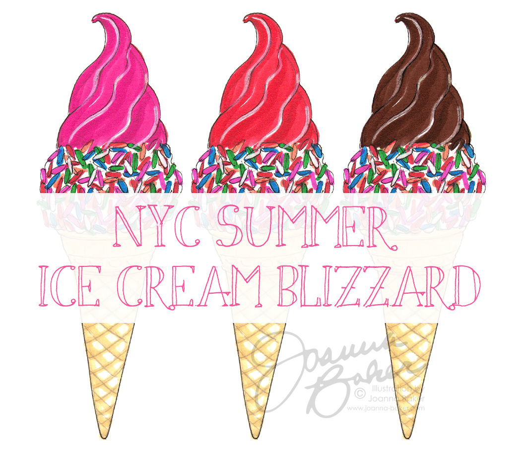 Joanna Baker Illustration at the NYC Summer Ice Cream Blizzard