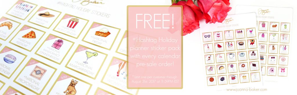 Hashtag Holiday Planner Stickers by Joanna Baker