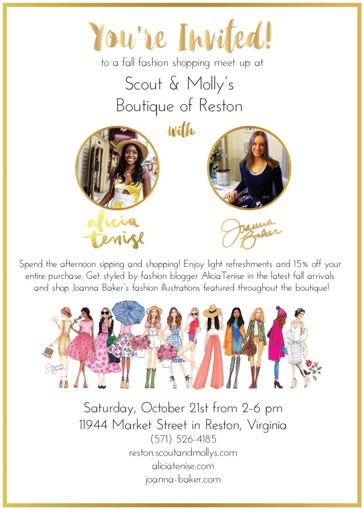 Scout Molly s Shopping Event with Alicia Tenise Joanna Baker