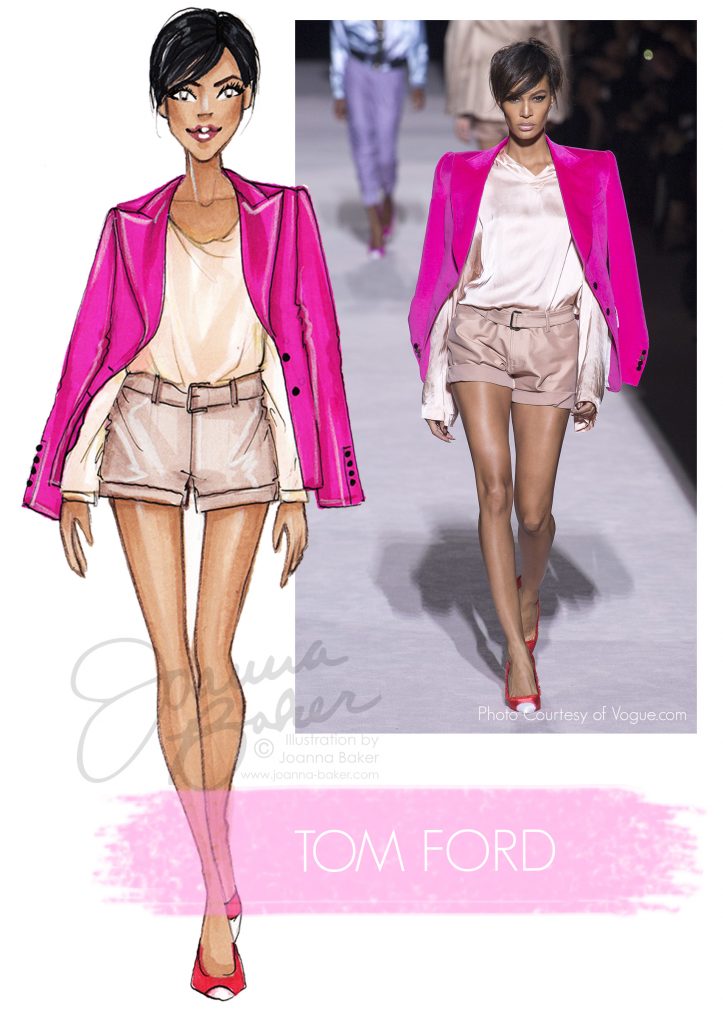 Tom Ford Fashion Illustration by Joanna Baker