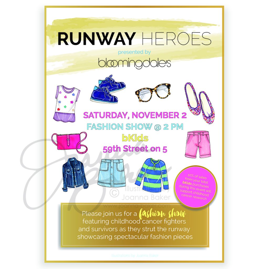 Custom Invitation for Runway Heroes