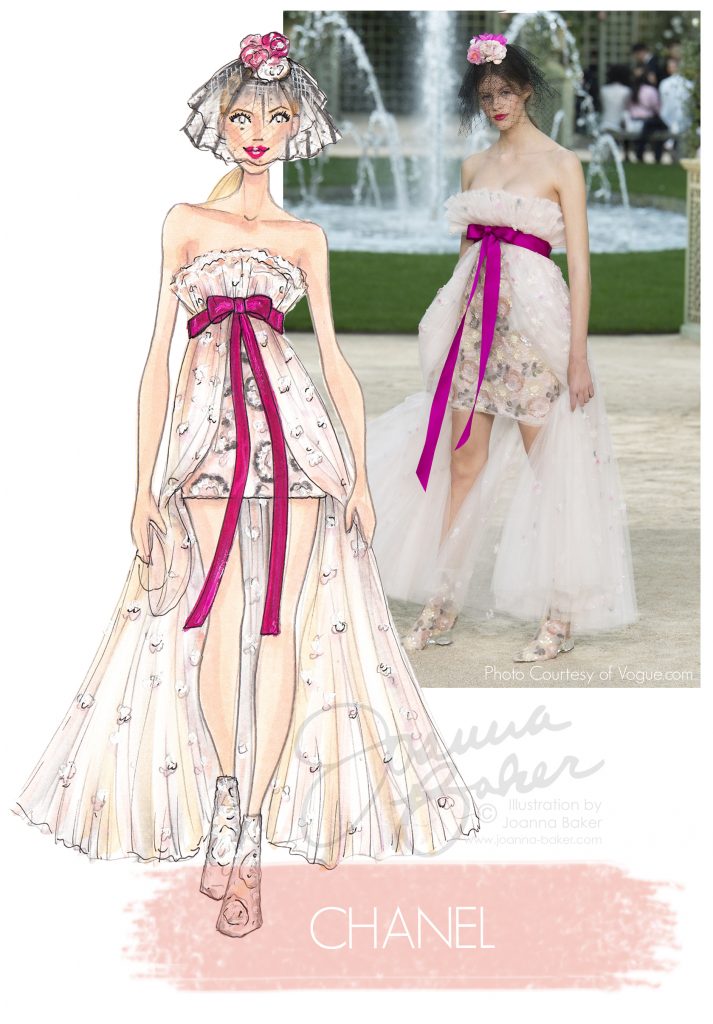 Chanel Couture Illustration by Joanna Baker