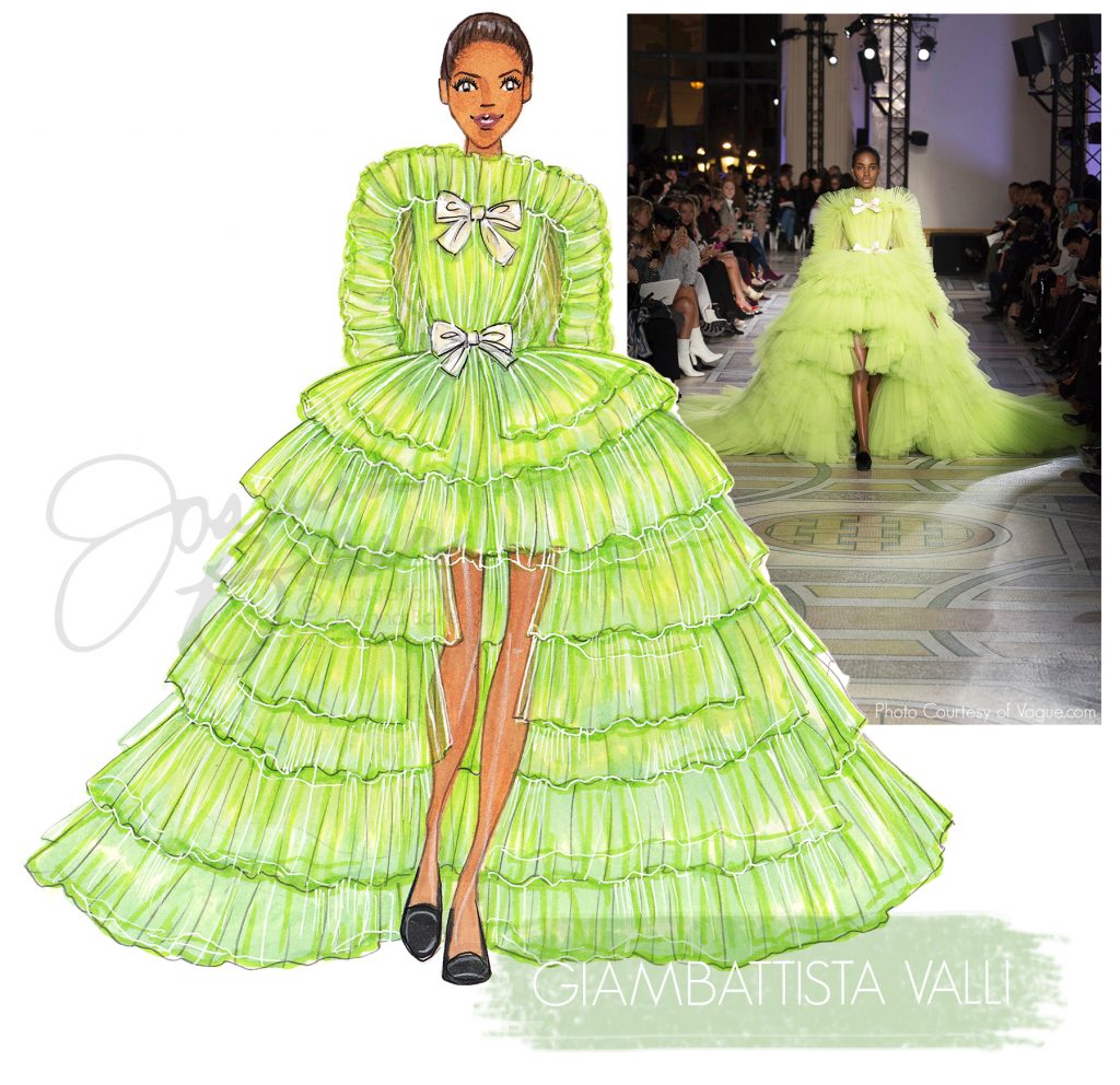 Giambattista Valli Couture Illustration by Joanna Baker