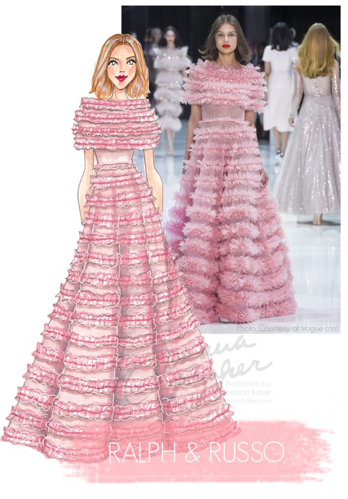 Ralph & Russo Couture Illustration by Joanna Baker