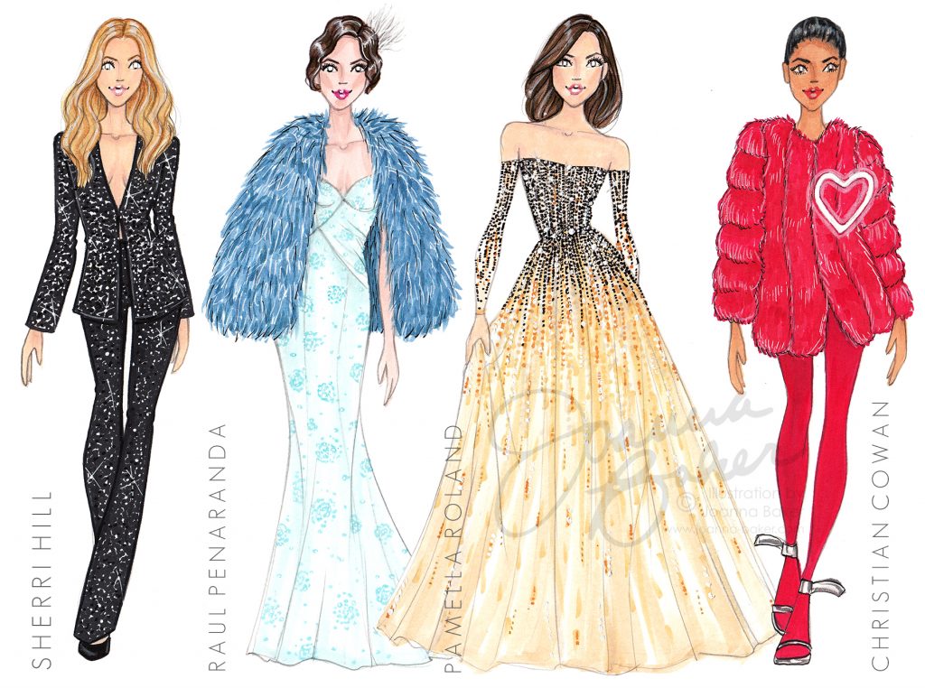 New York Fashion Week Illustrations by Joanna Baker