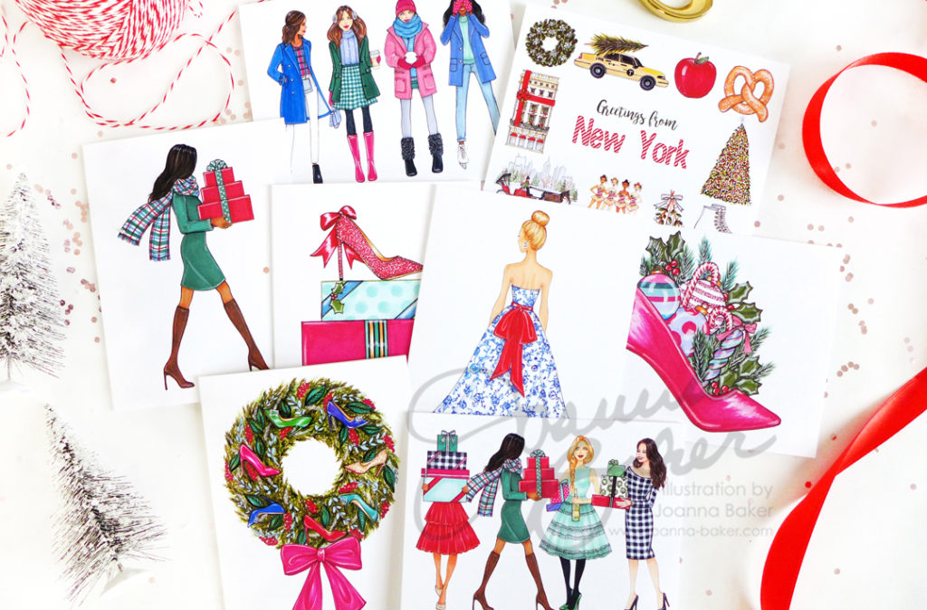 Holiday Greeting Cards by Joanna Baker