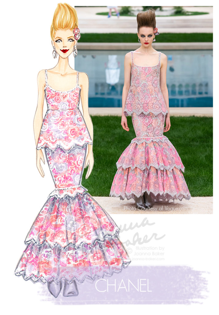 Chanel Couture Illustration by Joanna Baker