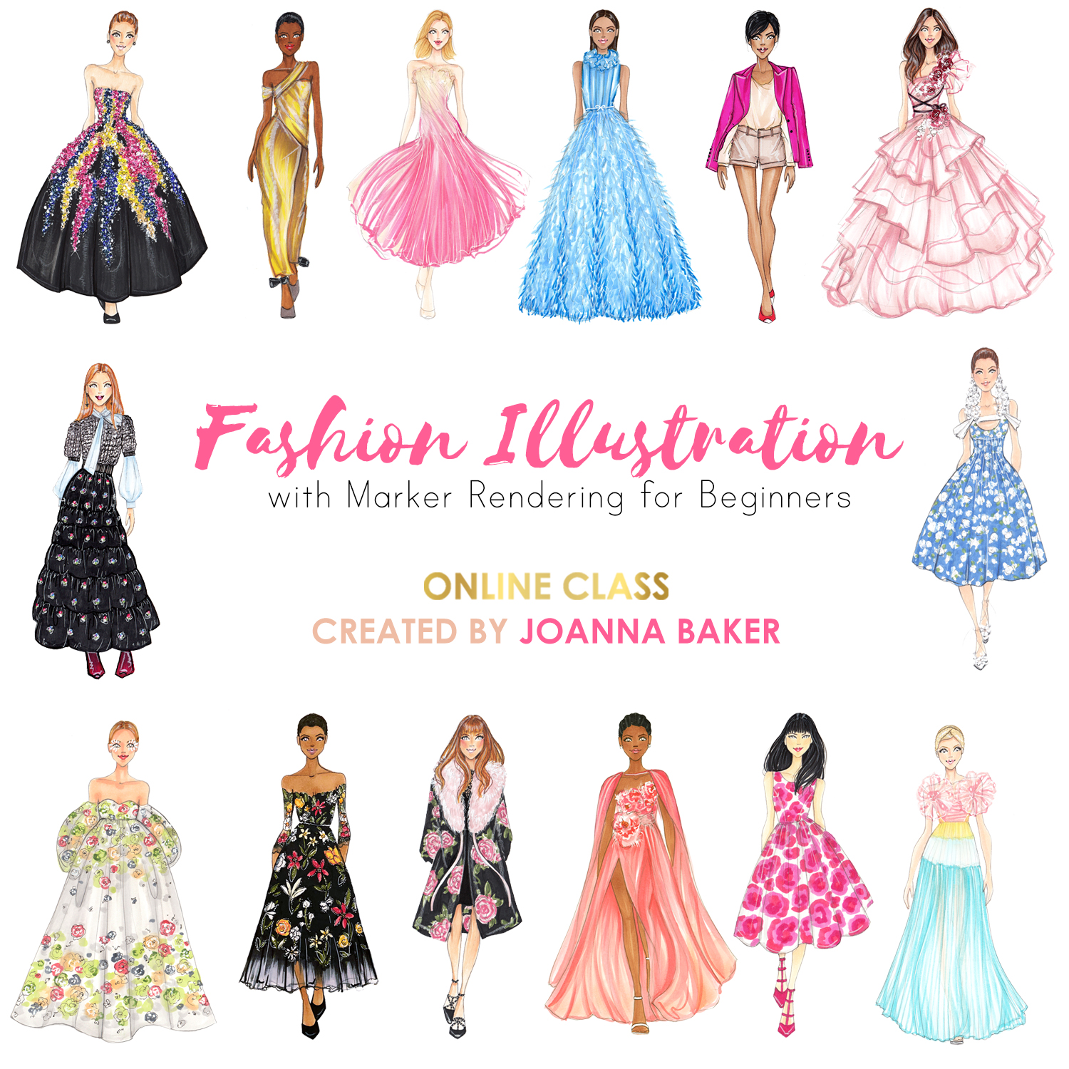 Online Illustration Courses | Joanna Baker : Fashion & Lifestyle ...