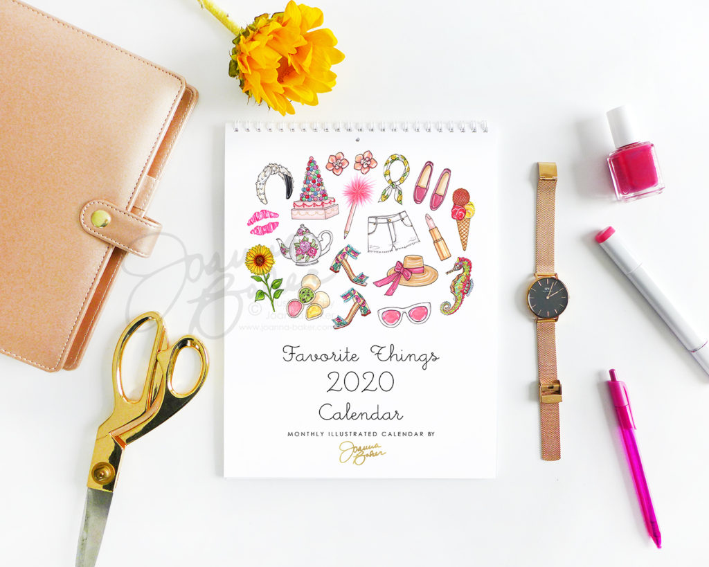 Favorite Things 2020 Calendar by Joanna Baker