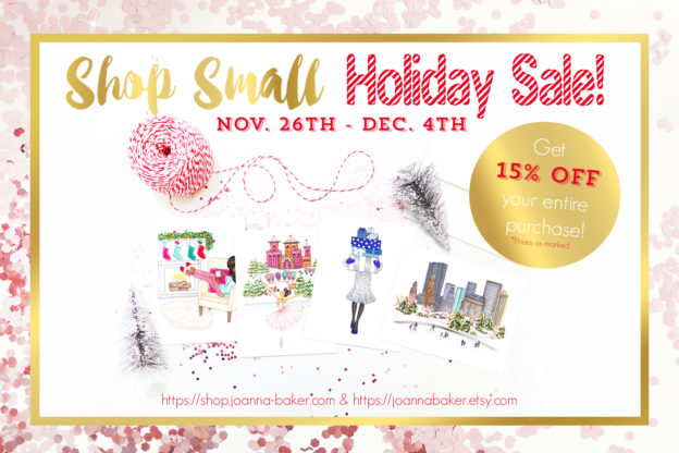 Shop Small Holiday Sale - Joanna Baker Illustration