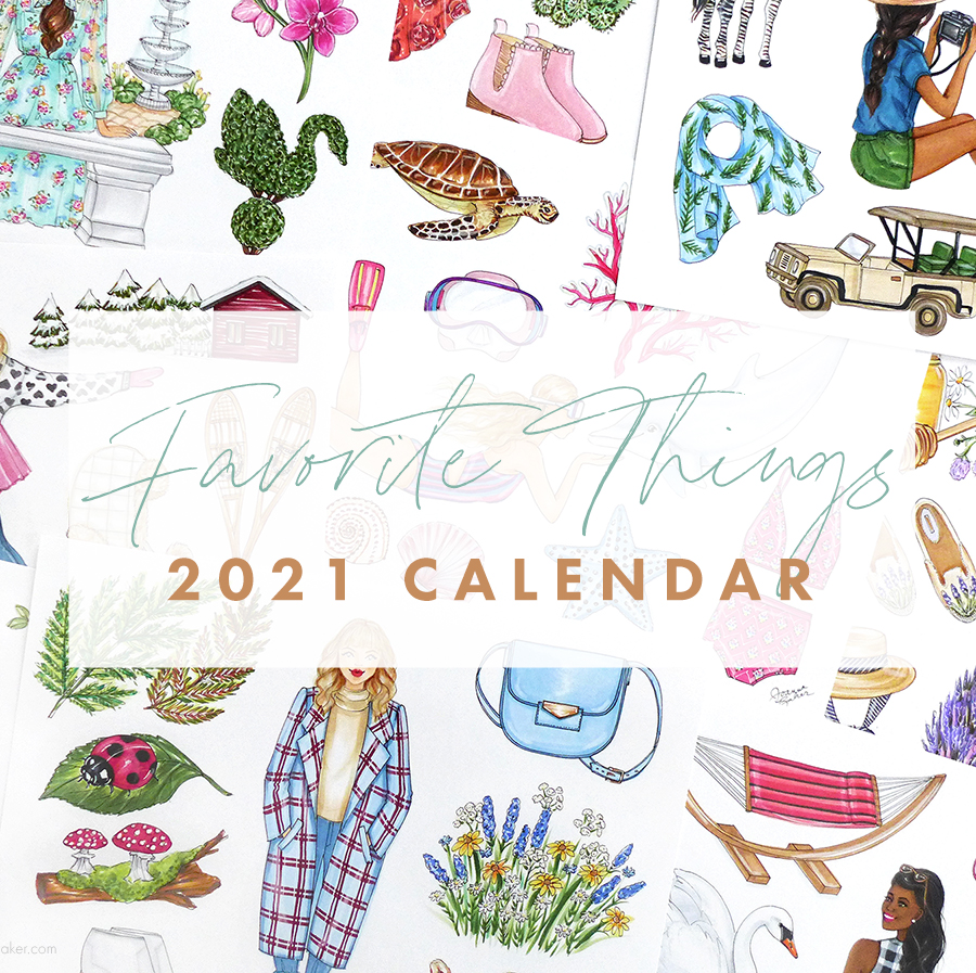 Favorite Things 2021 Calendar Preview by Joanna Baker