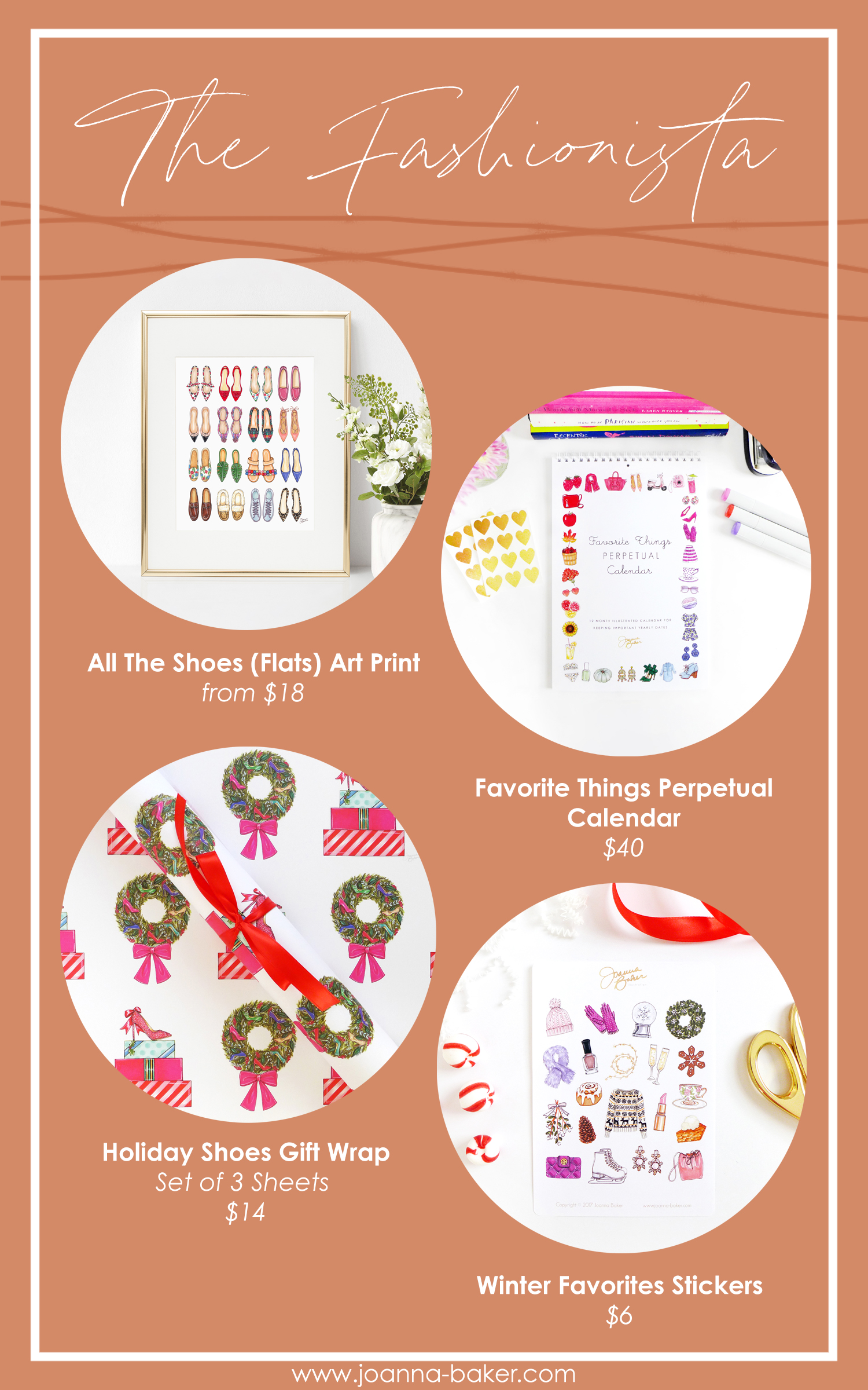 2020 Illustrated Gift Guide for The Fashionista by Joanna Baker Illustration