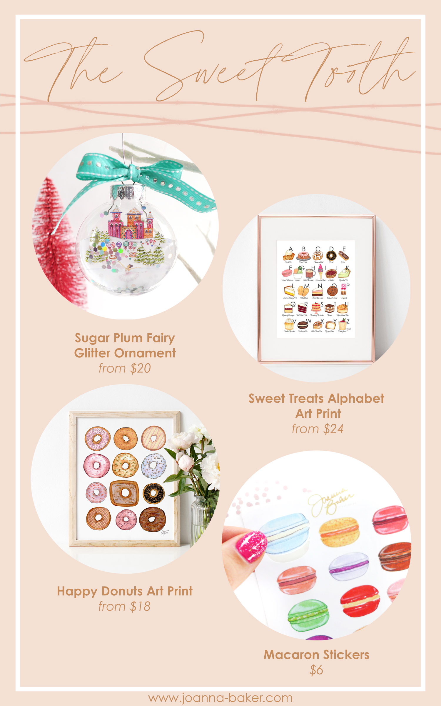 2020 Illustrated Gift Guide for The Sweet Tooth by Joanna Baker Illustration