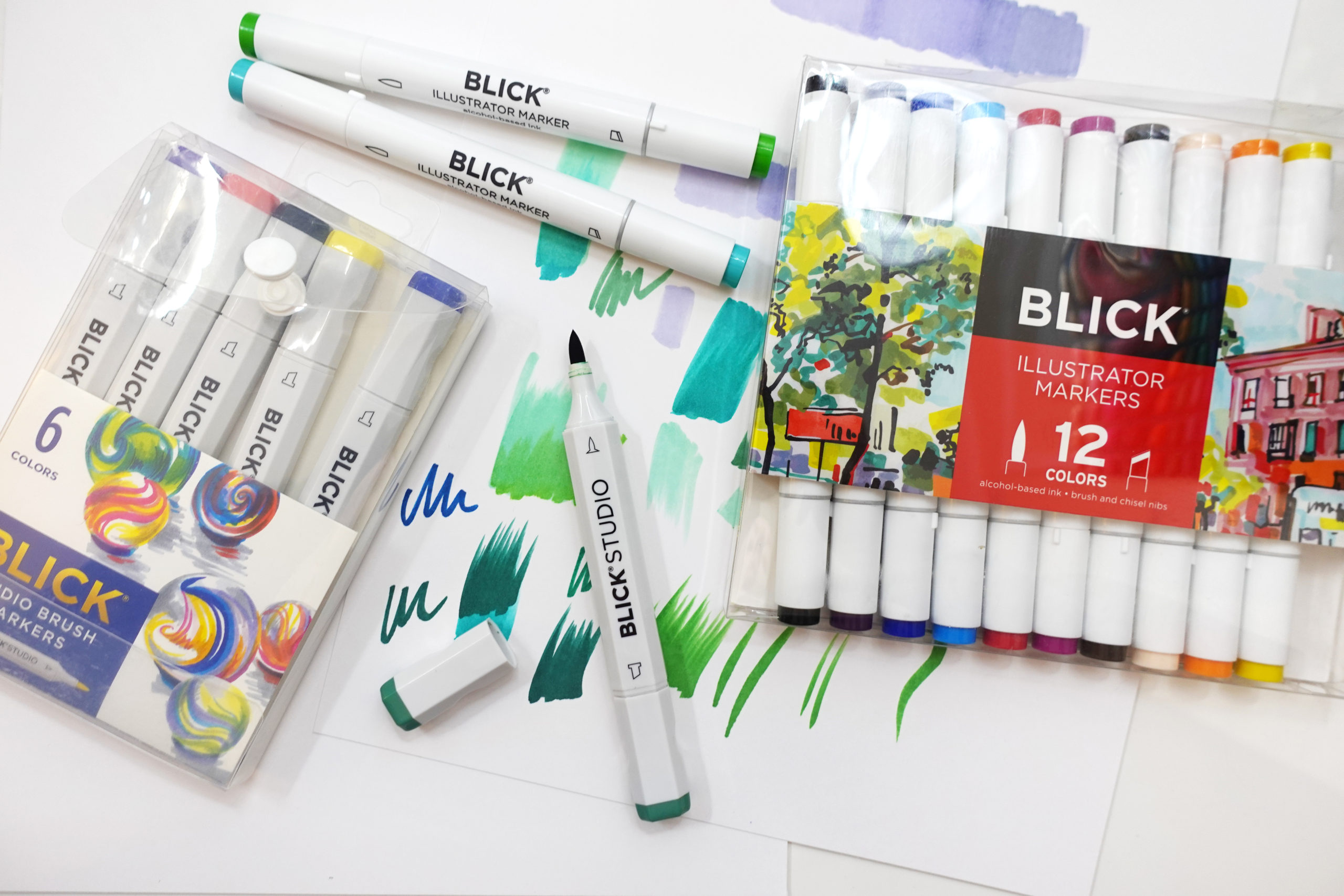 Blick Studio Brush Markers - Assorted Colors, Set of 48