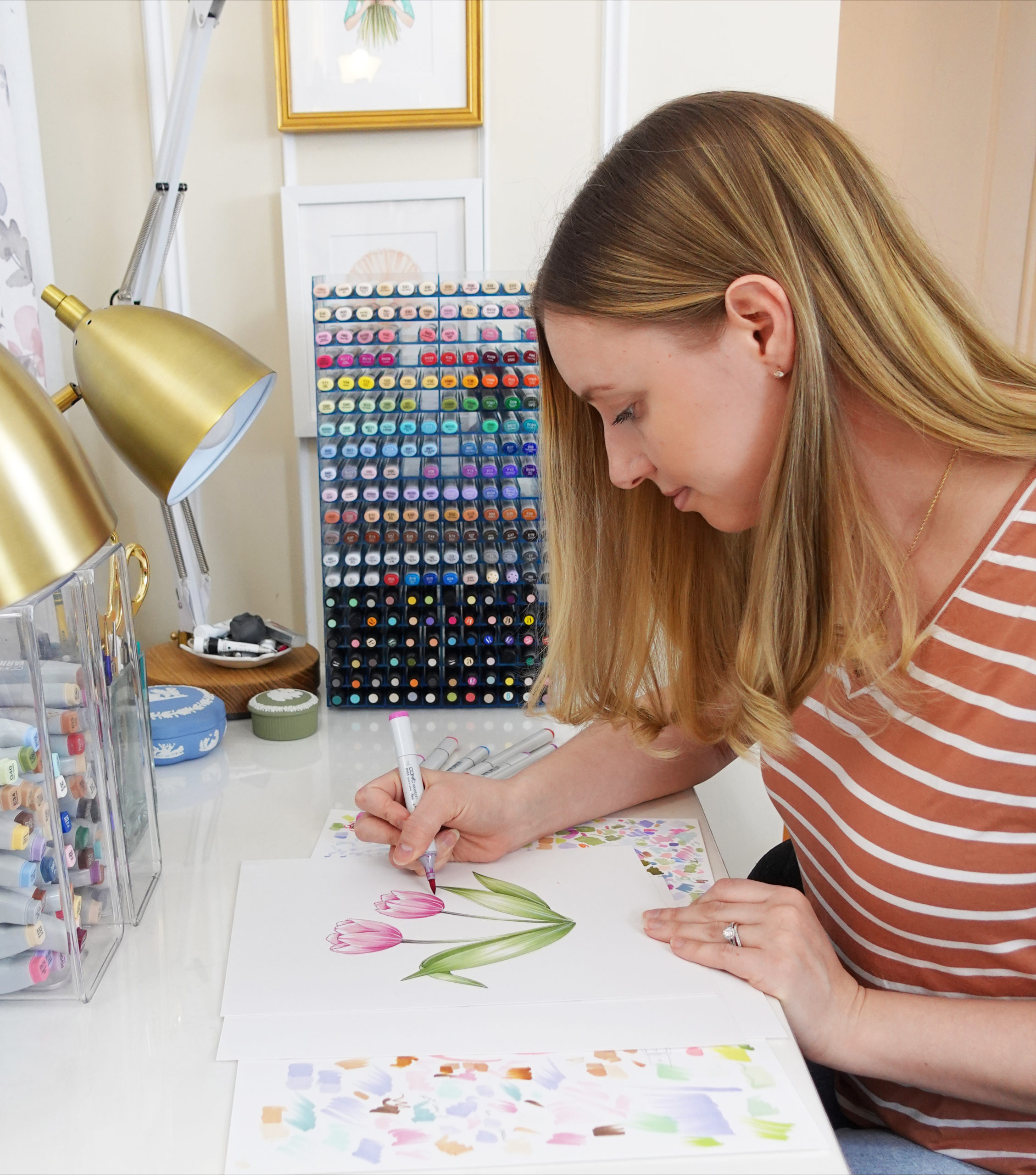 Top 10 Copic Marker Storage Ideas…, Joanna Baker : Fashion & Lifestyle  Illustrations