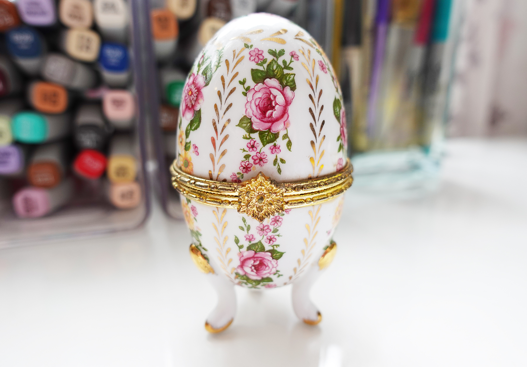 Vintage Egg Trinket Box - Joanna Baker Blog