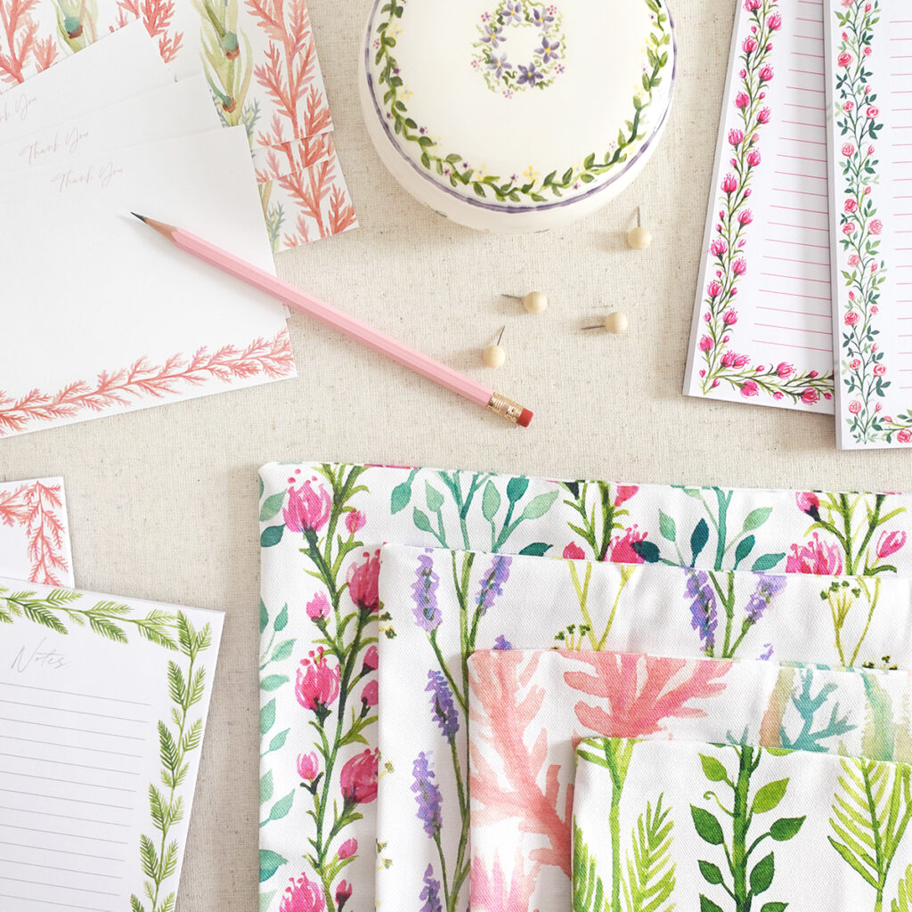Watercolor Vines Collection by Joanna Baker
