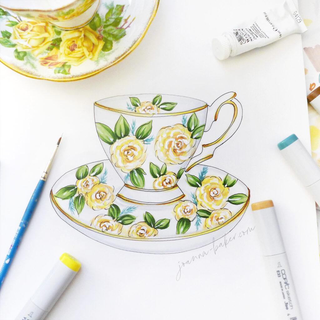 Teacup Illustration by Joanna Baker