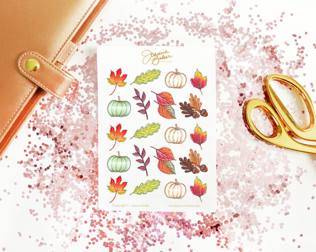 Fall Leaf Stickers by Joanna Baker