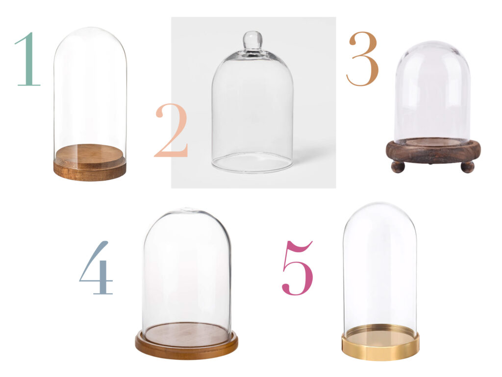 Glass Cloche Bell Jar Round Up for Heirloom Egg Displays by Joanna Baker