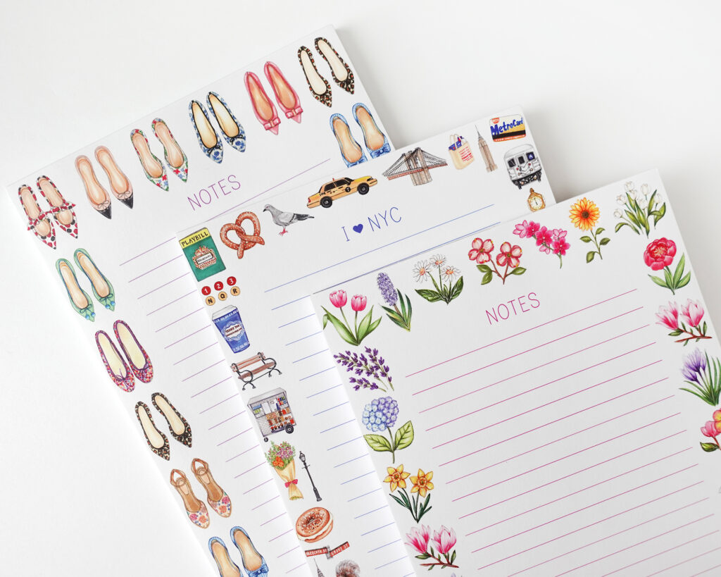 Illustrated Notepads by Joanna Baker