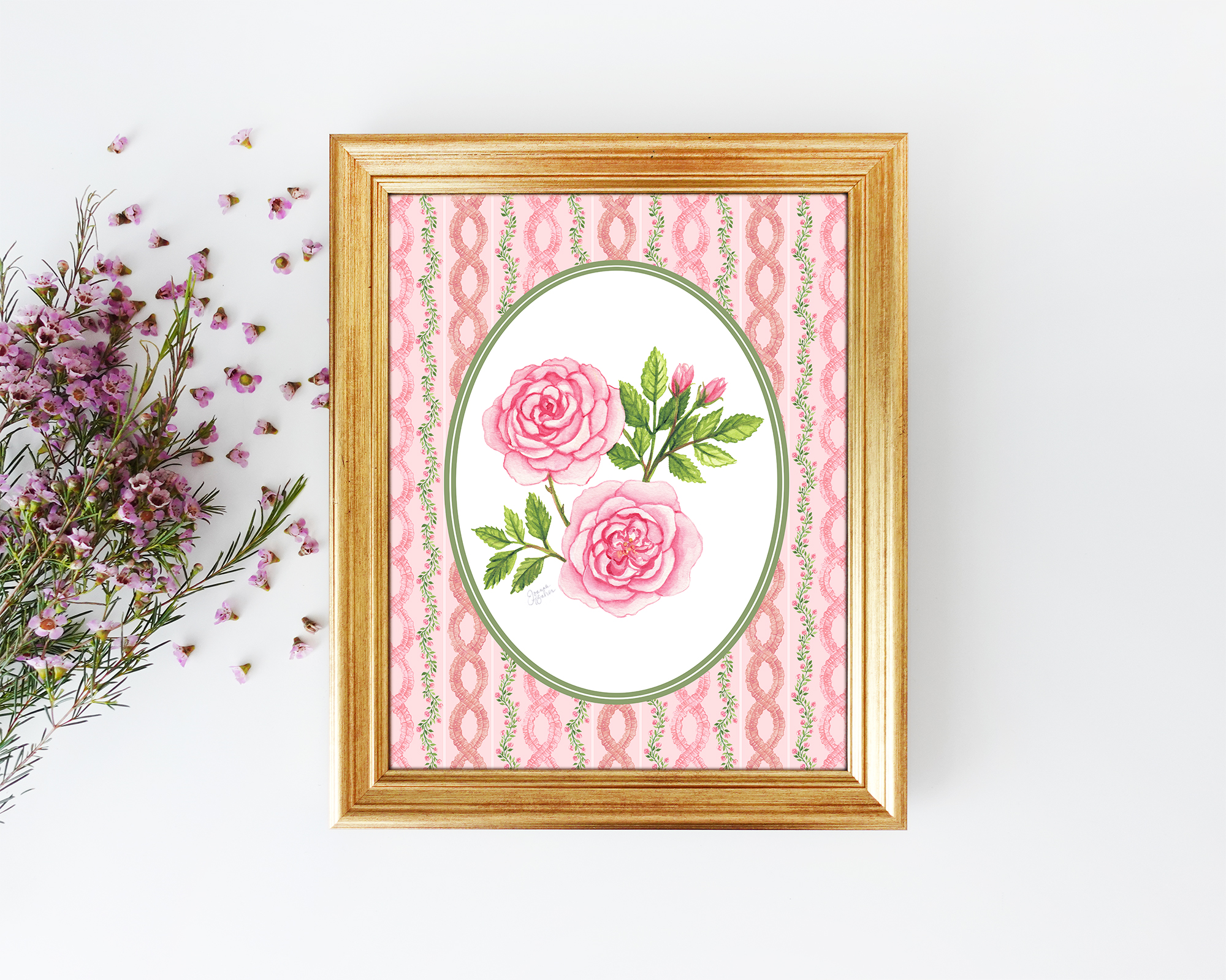 Ruffled Roses Art Print by Joanna Baker