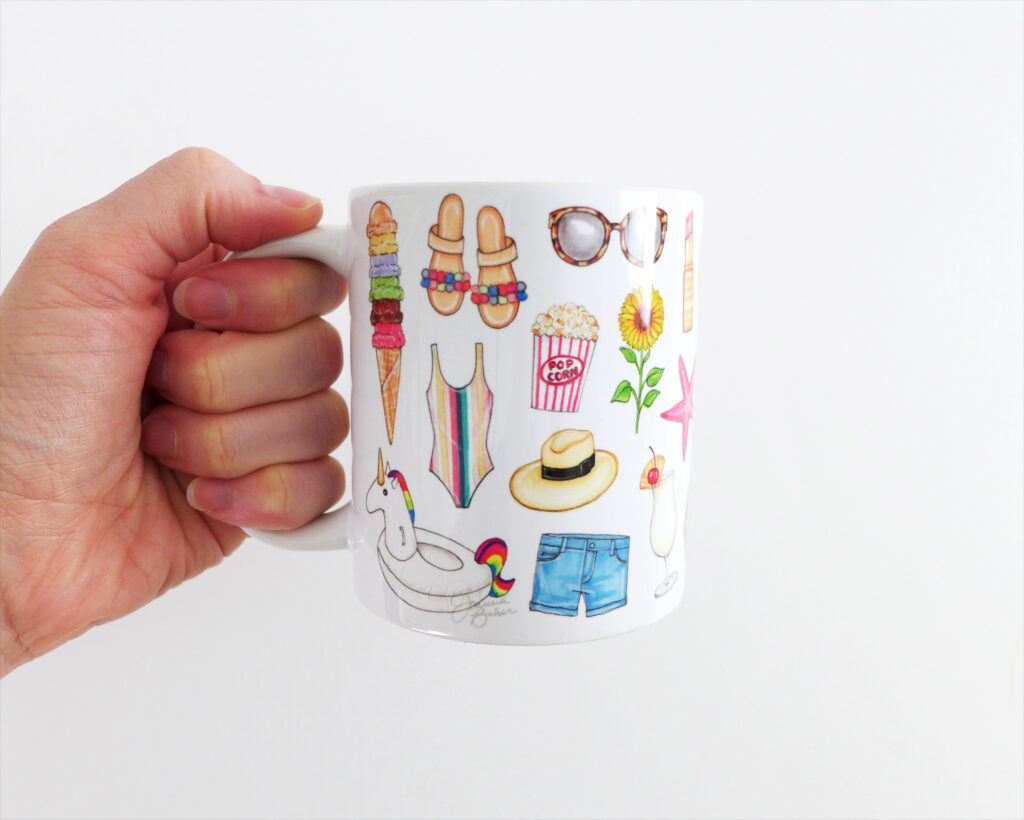 Summer Favorites Mug by Joanna Baker