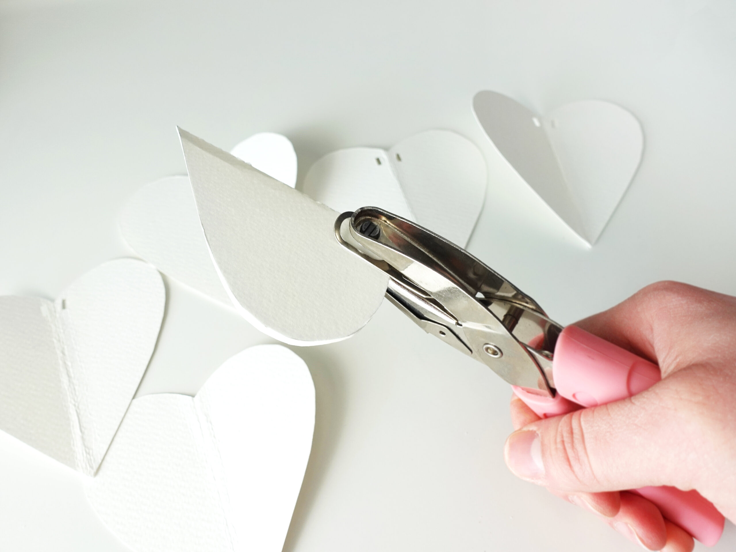 DIY Painted Paper Heart Garland by Joanna Baker