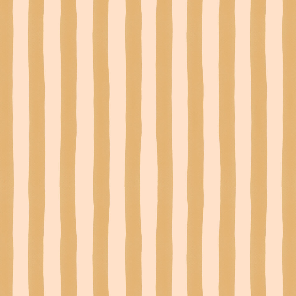 Painted Stripe in Honey & Creamsicle - Repeating Pattern by Joanna Baker