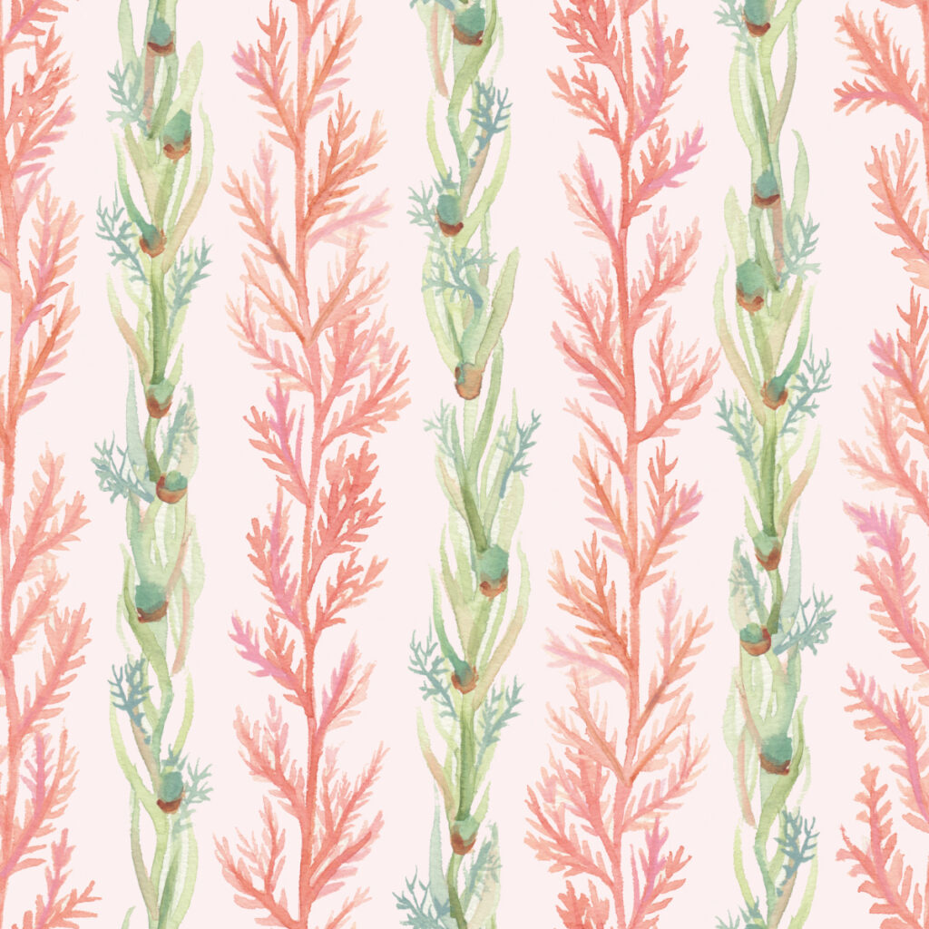 Watercolor Sea Vines - Repeating Pattern by Joanna Baker