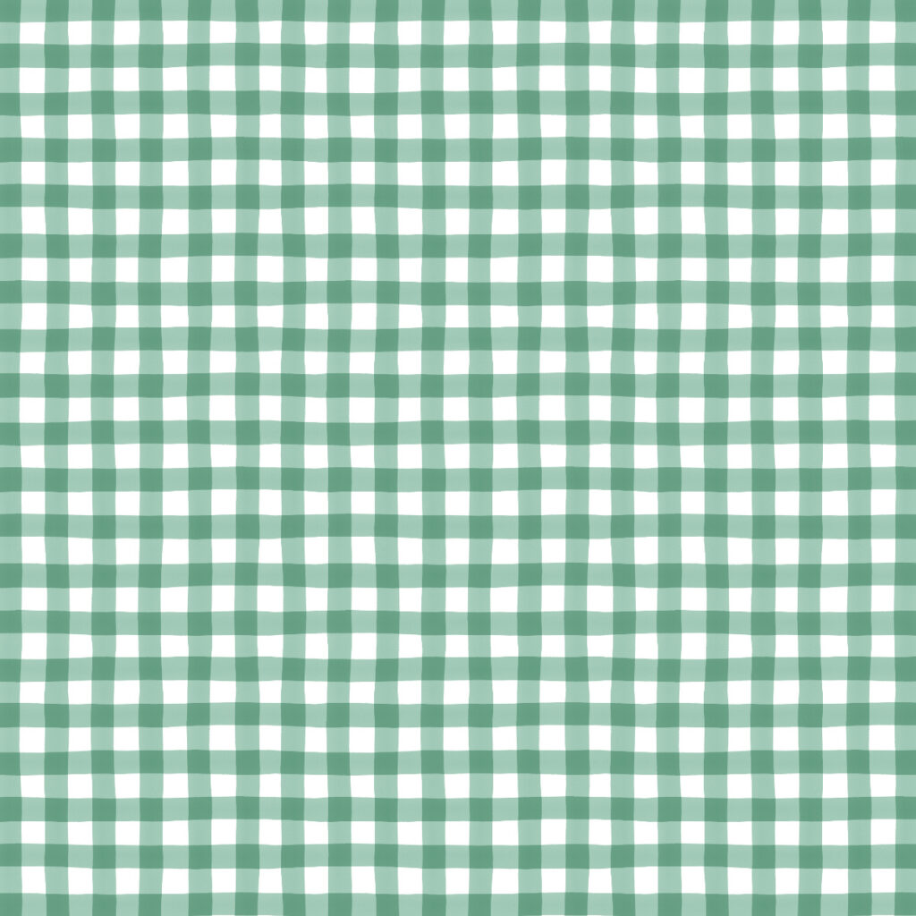 Watercolor Gingham in Aqua - Repeating Pattern by Joanna Baker