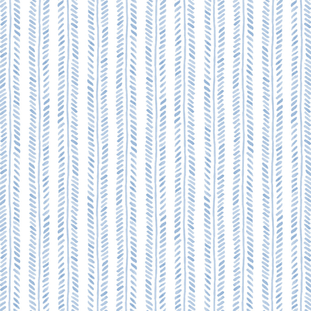 Watercolor Herringbone in Chambray Blue - Repeating Pattern by Joanna Baker